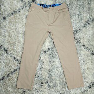 Scales All Tides Pants Men's Size 38x32 Performance 5 Pocket Golf Chino Stretch